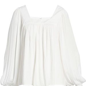 Halogen Washed Satin Long Sleeve Top Size 1X